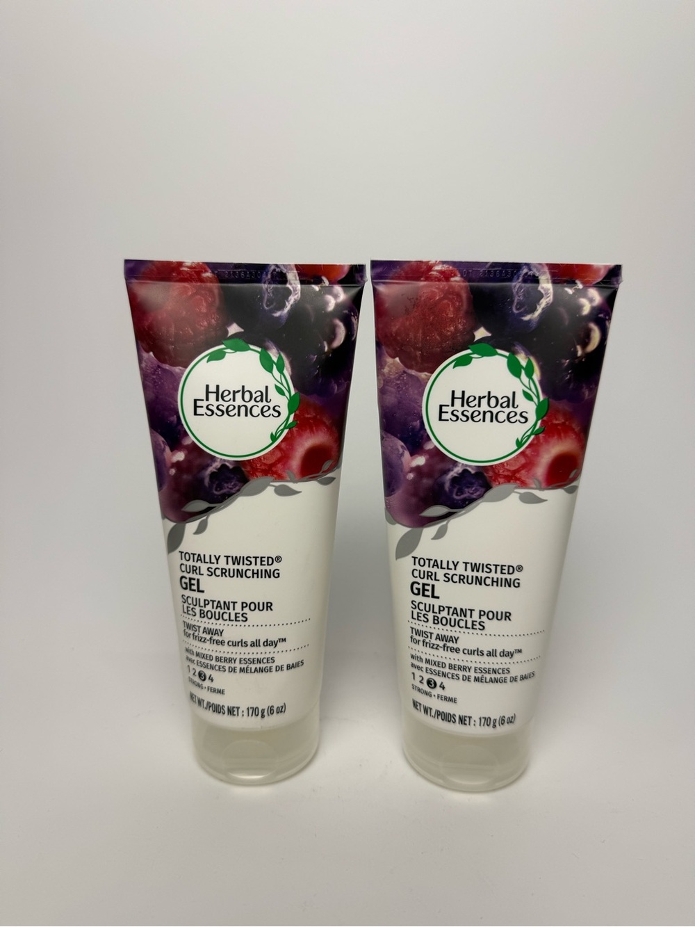 2x Herbal Essences Totally Twisted Curl Scrunching Gel Frizz Free Curls Level 3
